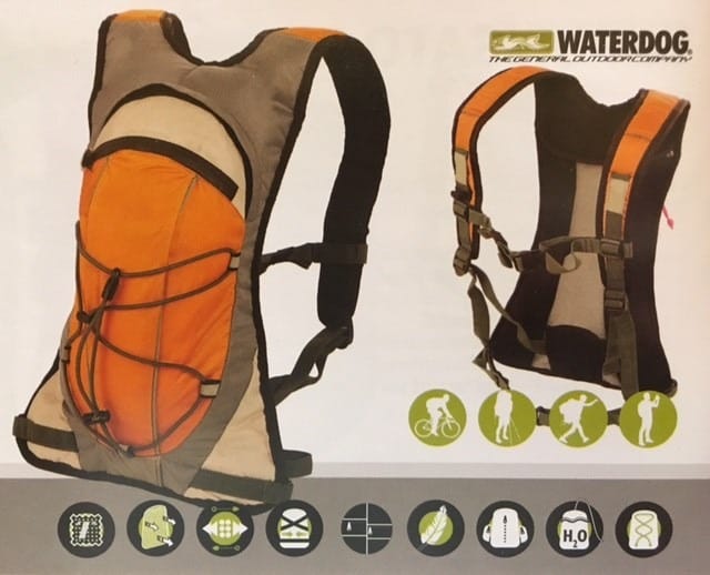 Mochila Waterdog Hidratante Bolush Pro - 30x10x44 - 10lt