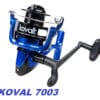 Reel Waterdog Lanzar Para Rio Mar Kovalt 7003 3 Rul Excelent Color Azul/negro Lado De La Manija Derecho/izquierdo