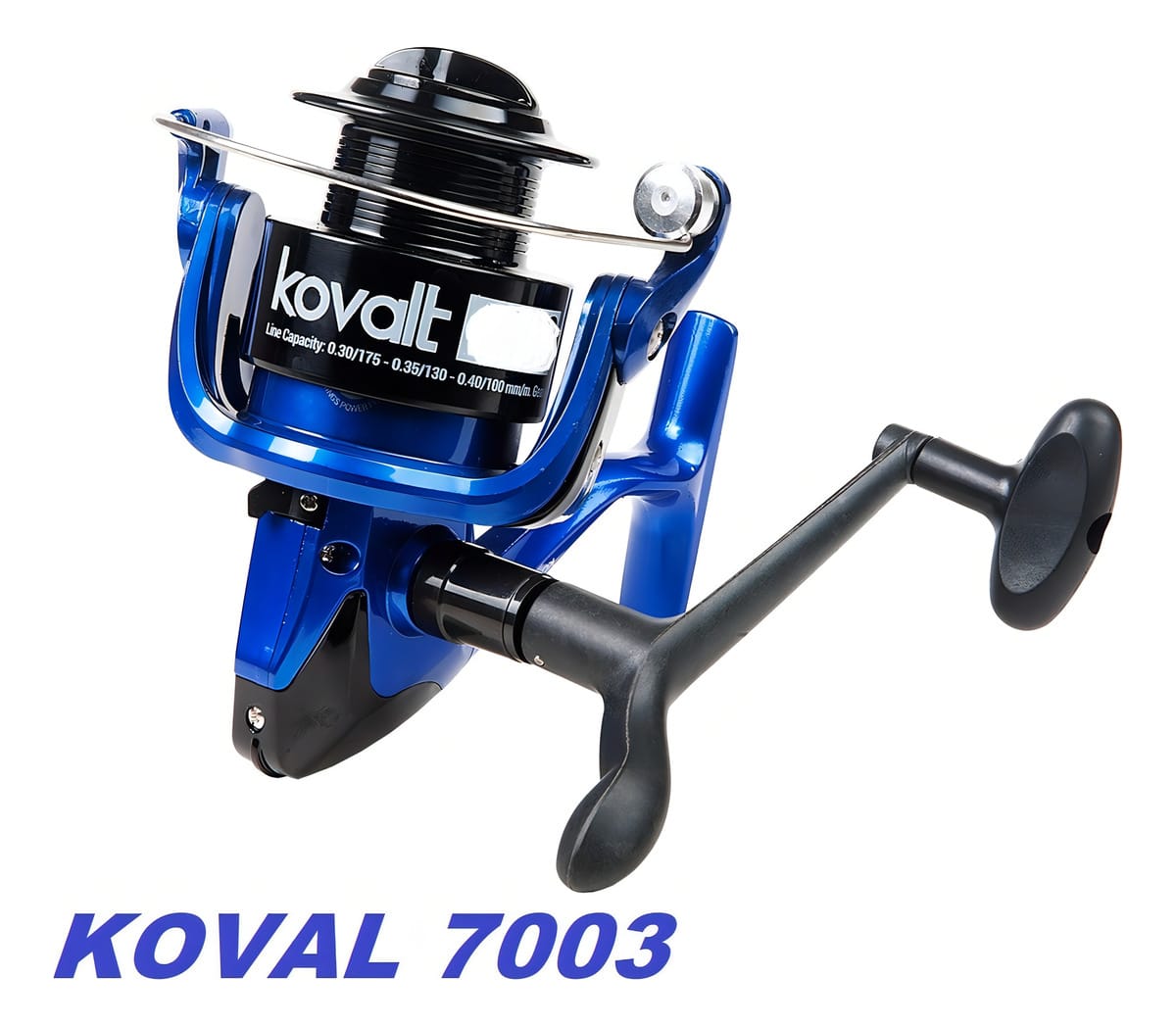 Reel Waterdog Lanzar Para Rio Mar Kovalt 7003 3 Rul Excelent Color Azul/negro Lado De La Manija Derecho/izquierdo