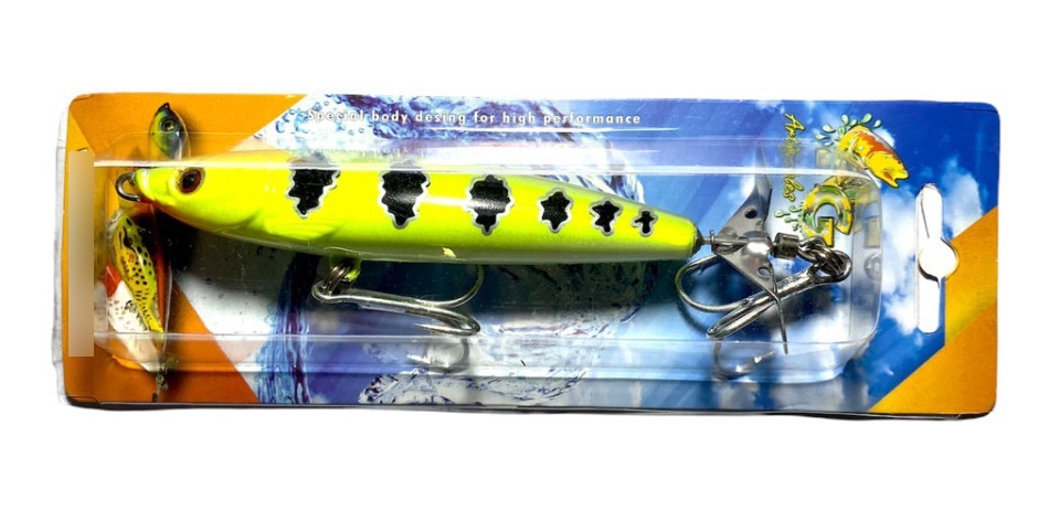 Señuelo Ng Turbo 115 Mm 28 Gr De Superficie Con Helice