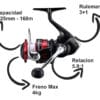Reel Frontal Shimano Sienna Fg Sn2500fg Derecho/izquierdo Color Negro