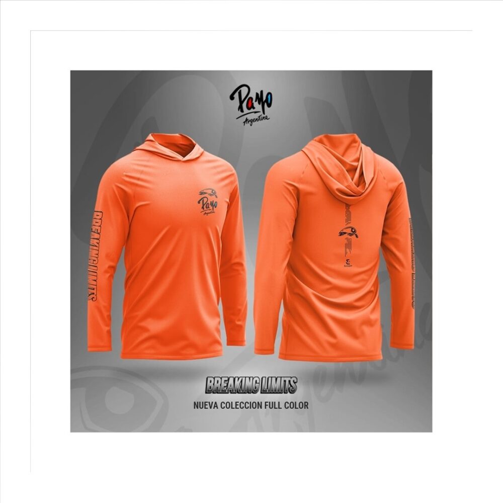 Remera Payo Full Color C/ Capucha Protec Uv Secado Rapido Na