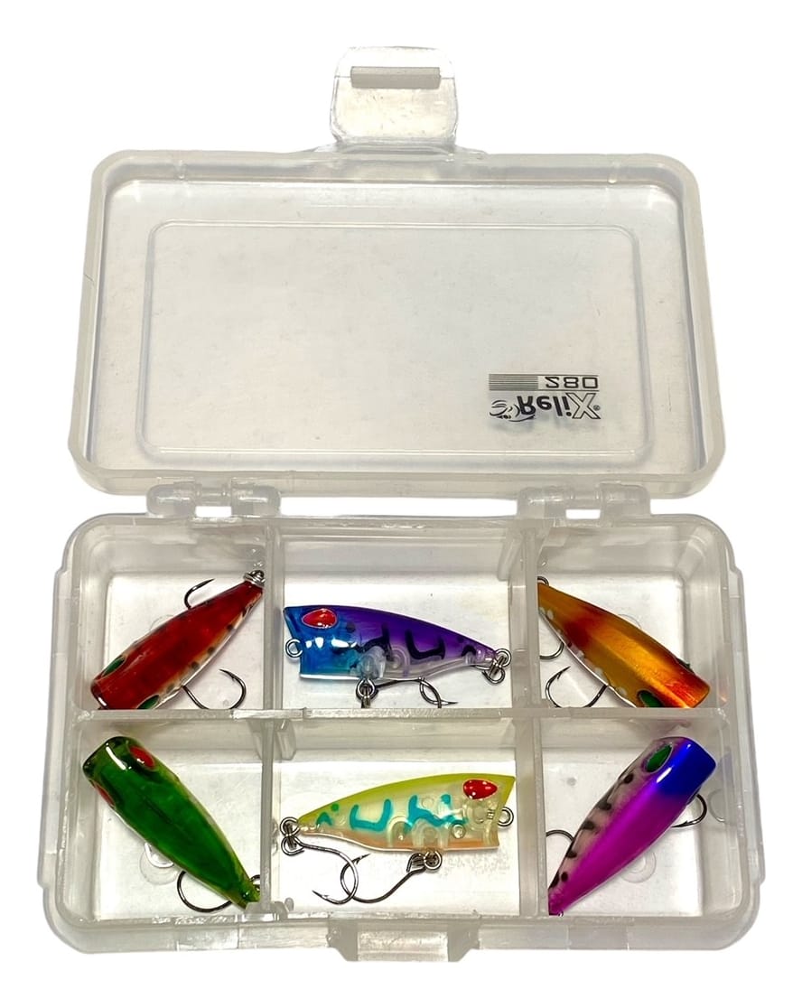 Combo Kit 6 Señuelos Ultra Ligth In Line Duros Caja Relix