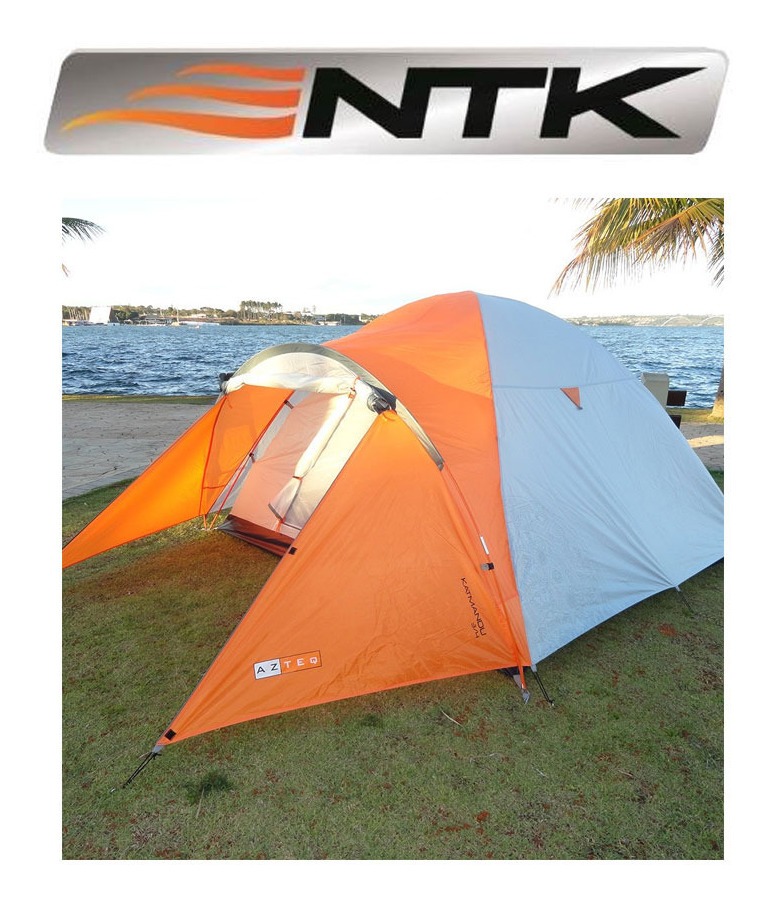Carpa Ntk Katmandu Para 3/4 Personas Naranja/blanco