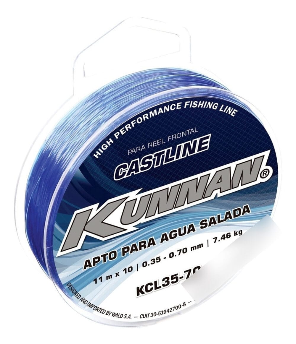 Salida Chicote Kunnan 11mt 0.35-0.70mm Carretel X10 Unidades Color Azul