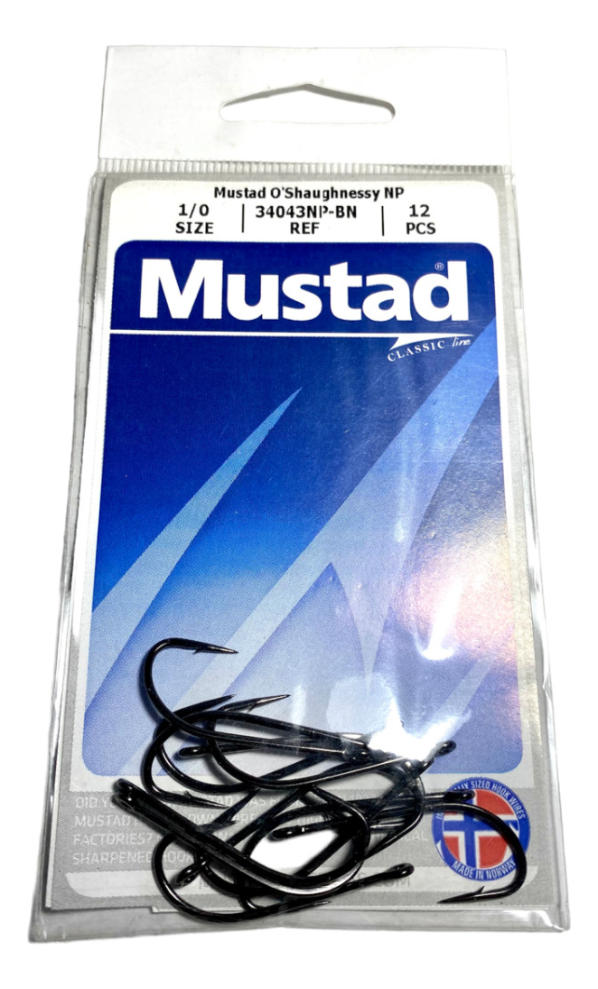 Anzuelo Mustad 34043np-bn 1/0 Strong Blister 12 Pzs