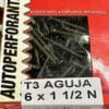 Tornillo Autoperforante Tel T3 Aguja 6x1 1/2 X400 Un 3,5x38