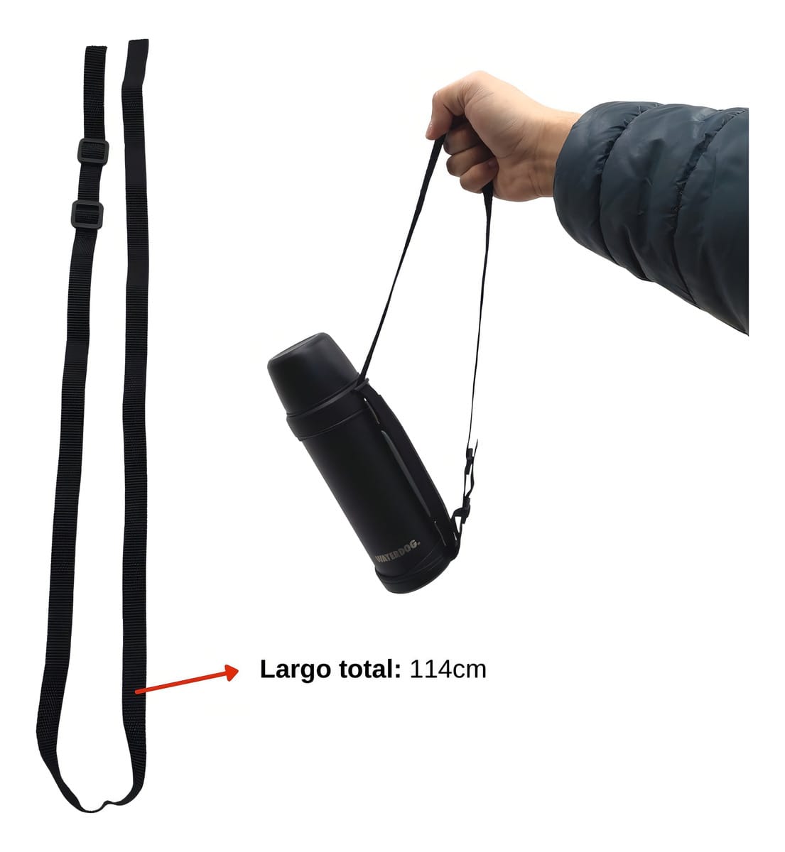 Termo Waterdog 1000ml Negro Ta21000ccbk