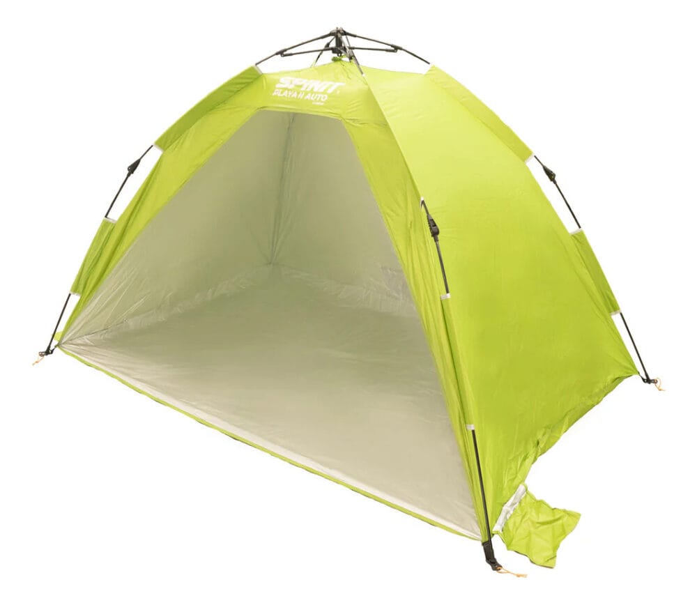 Carpa Playera Igloo Reforzada Spinit 2.10 X 2.10 Uv 30+ Playa Color Verde