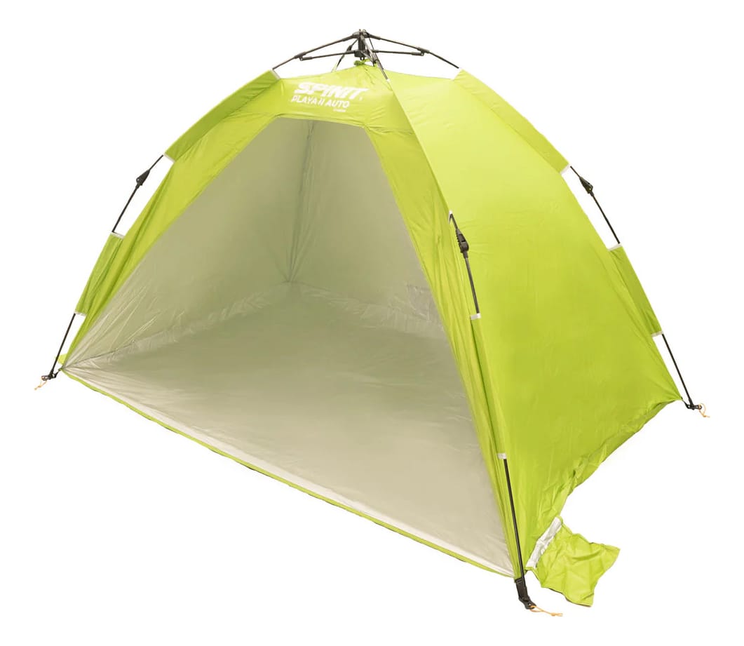 Carpa Playera Igloo Reforzada Spinit 2.10 X 2.10 Uv 30+ Playa Color Verde