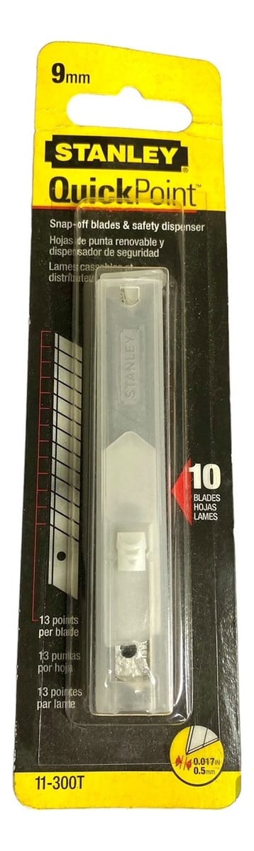 Repuesto Cutter Stanley Hoja 9 Mm X10 Un 11-300t Dispensador