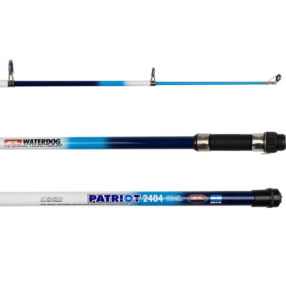 Caña Waterdog Patriot - 270cm - 5tr - Fibra De Vidrio - Pes.