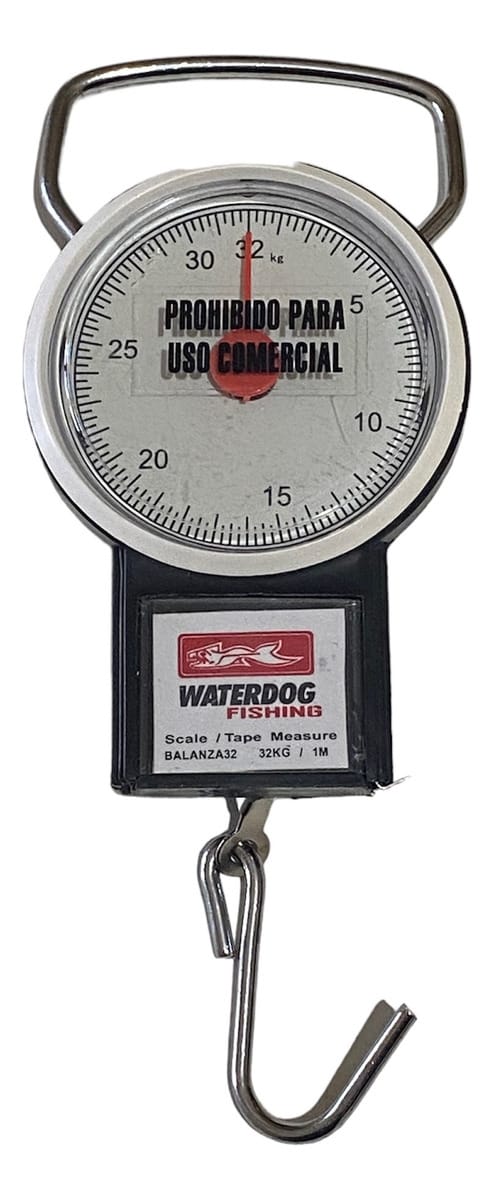 Balanza Mecánica Waterdog Hasta 32 Kg Con Cinta Metrica 1m