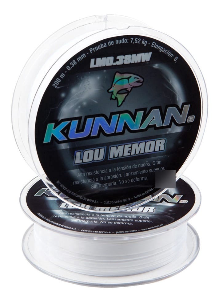 Nylon Kunnan 0,28 Mm Por 200 M Baja Memoria Resiste 4,94 Kg