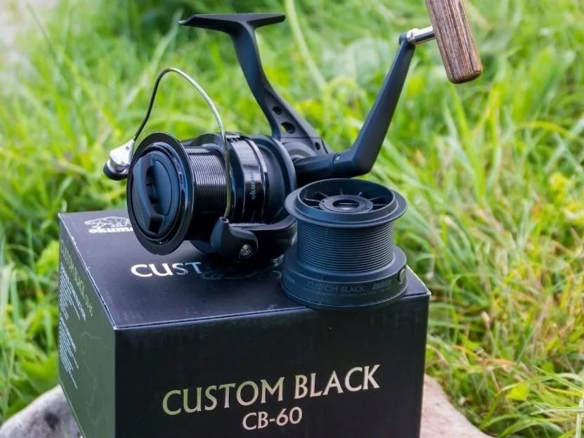 Reel Frontal Okuma Custom Black 60 4 Rulemanes Pesca Lance