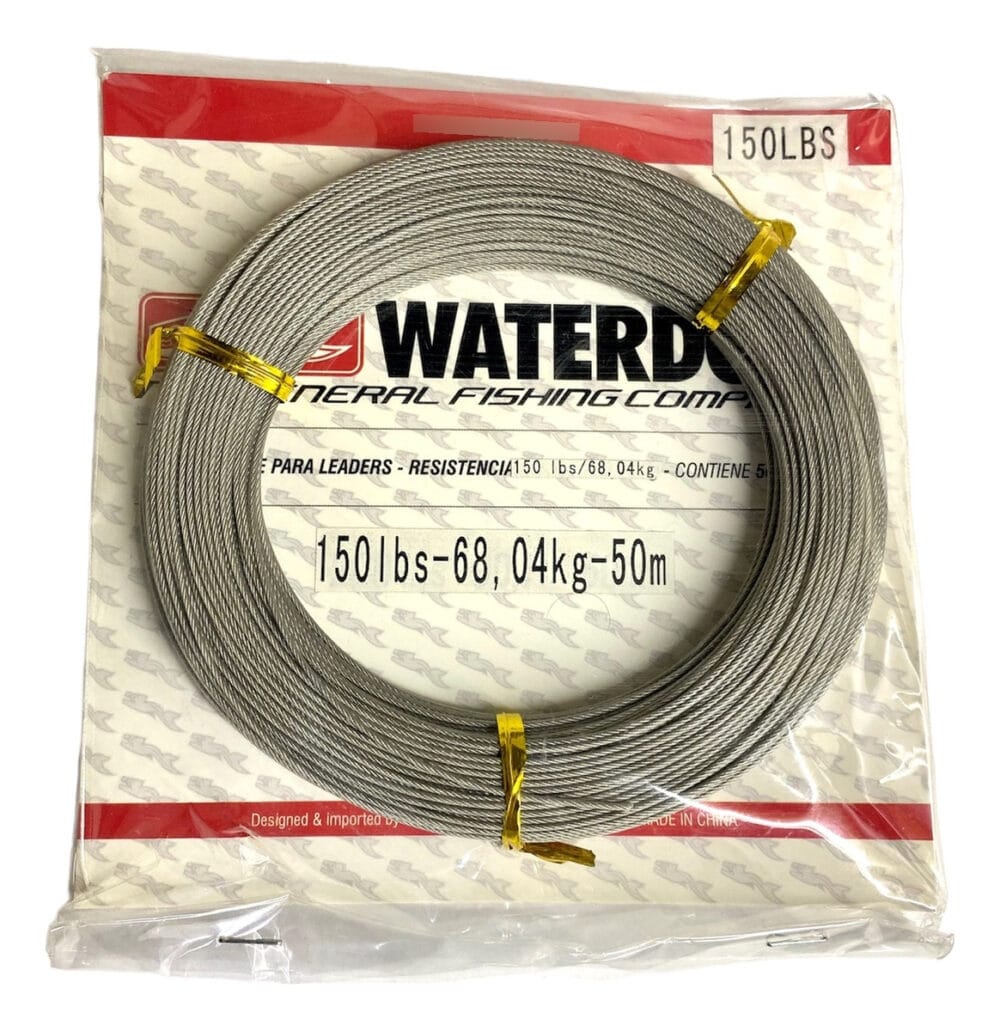 Leader De Acero Waterdog Forrado Pesca 150 Libras X 50m