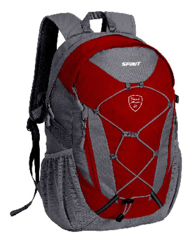 Mochila Spinit Temuco 24 Lts Porta Notebook Cubre Urbana Tre Color Rojo/gris
