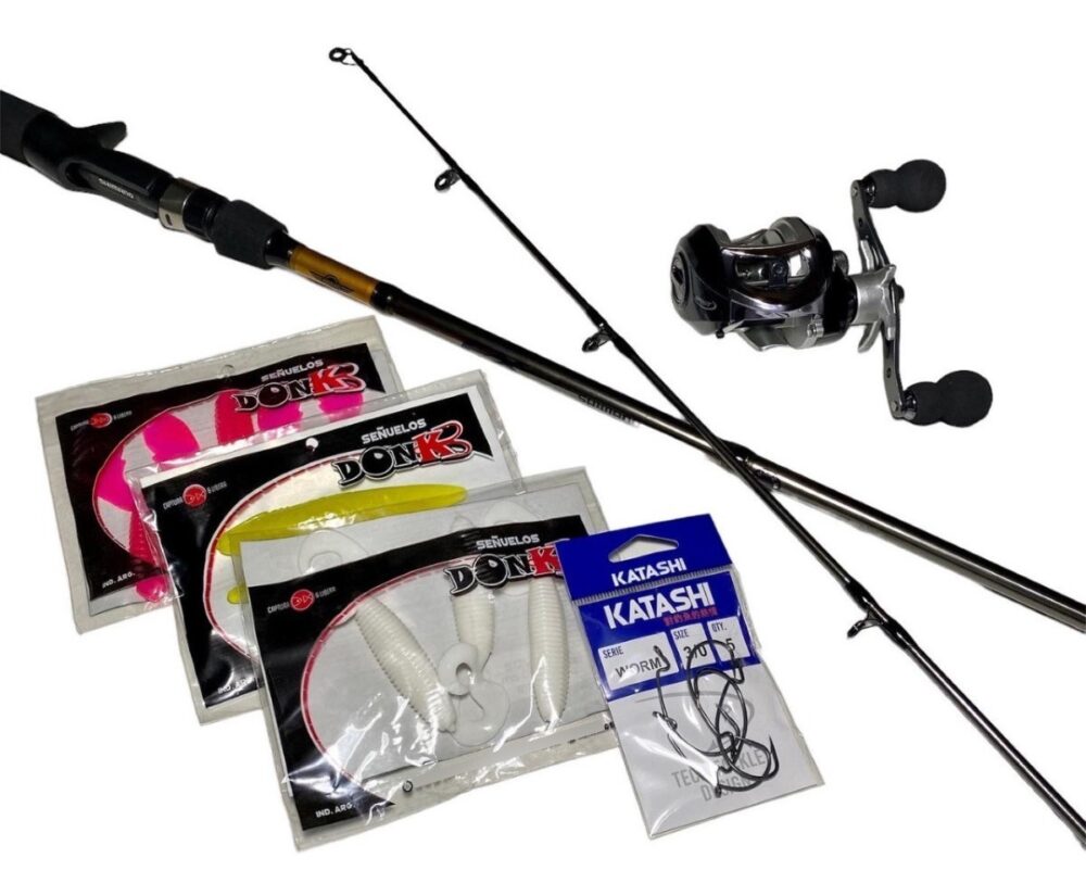Combo De Bait Caña Shimano Fx+reel Spinit Bahía+accesorios