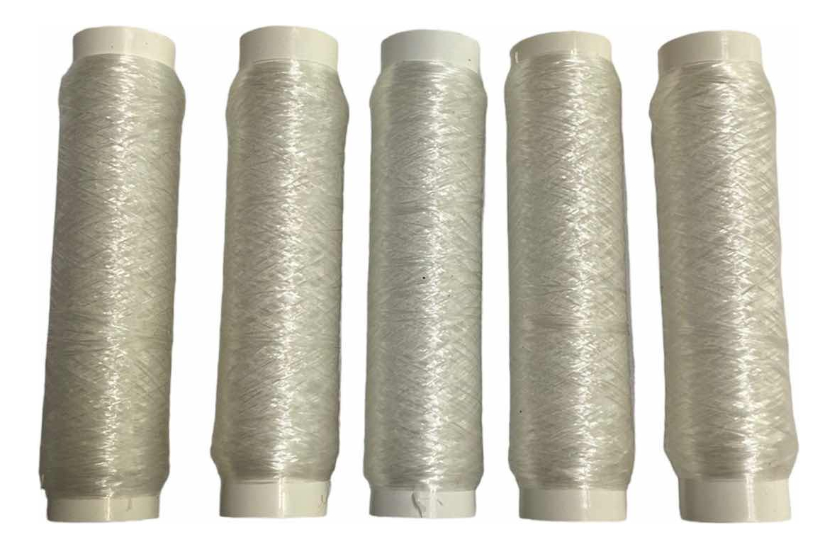 Hilo Elástico Para Atado De Carnada Lineas Pesca X5 Unidades