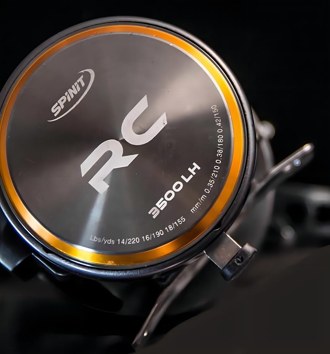 Reel Rotativo Spinit Rc 3500 Izquierdo Color Gris