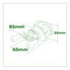 Reel Spinit Kf 204 Pesca Rotativo Bait Huevito Izquierdo Color Plateado