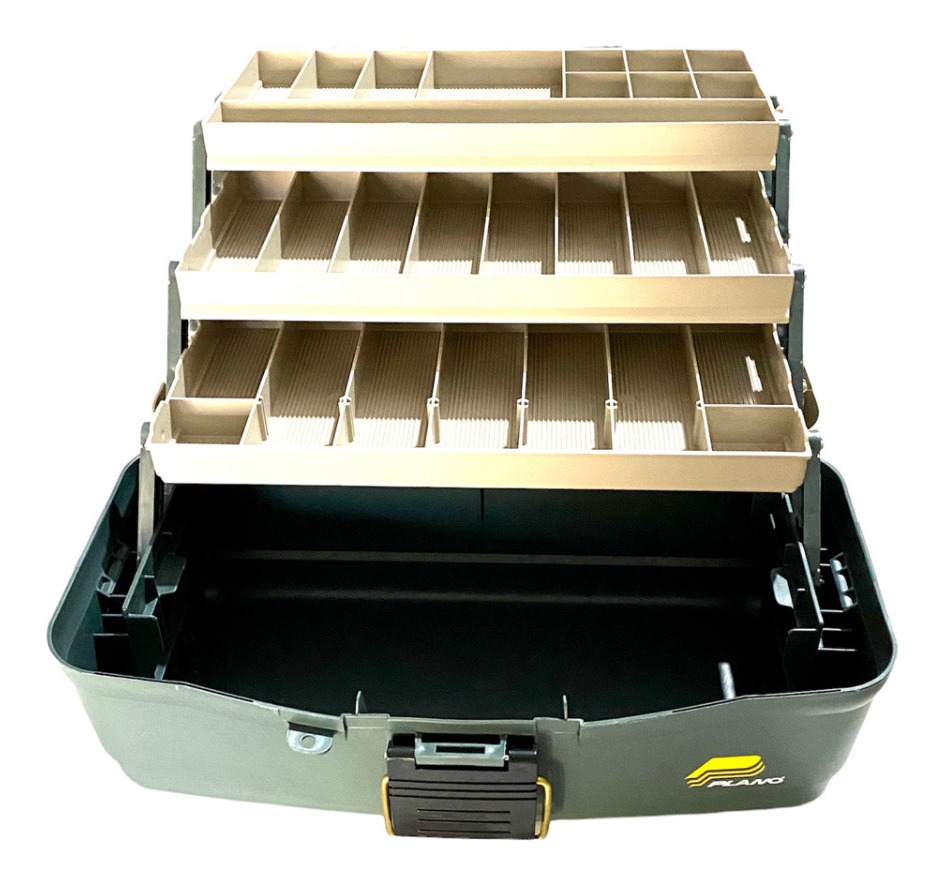 Caja De Pesca Plano 3 Bandejas 37,4x21,6x19 Cm Robusta Usa