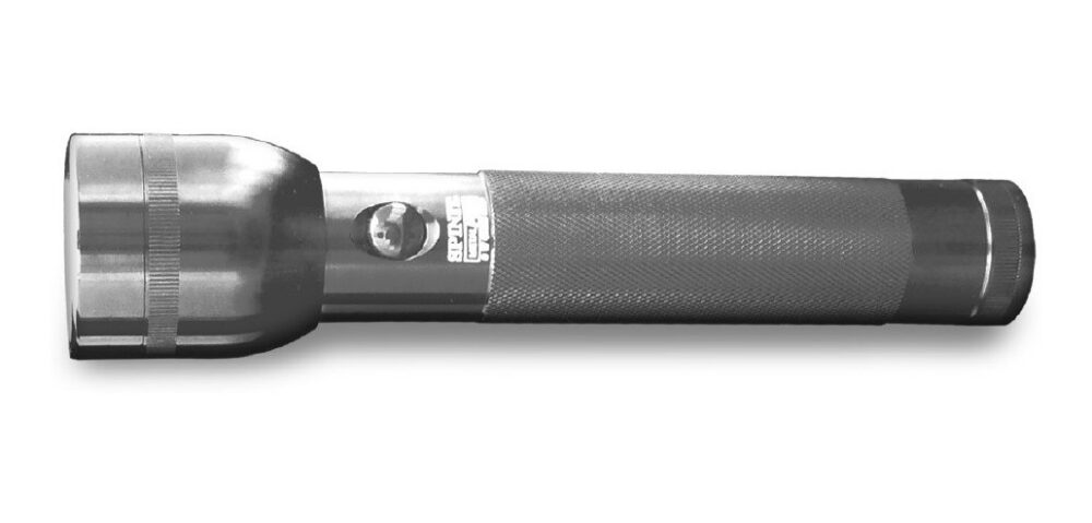 Linterna Spinit Metal Pro Led 3w Usa 200m 2 Pilas D Peltre