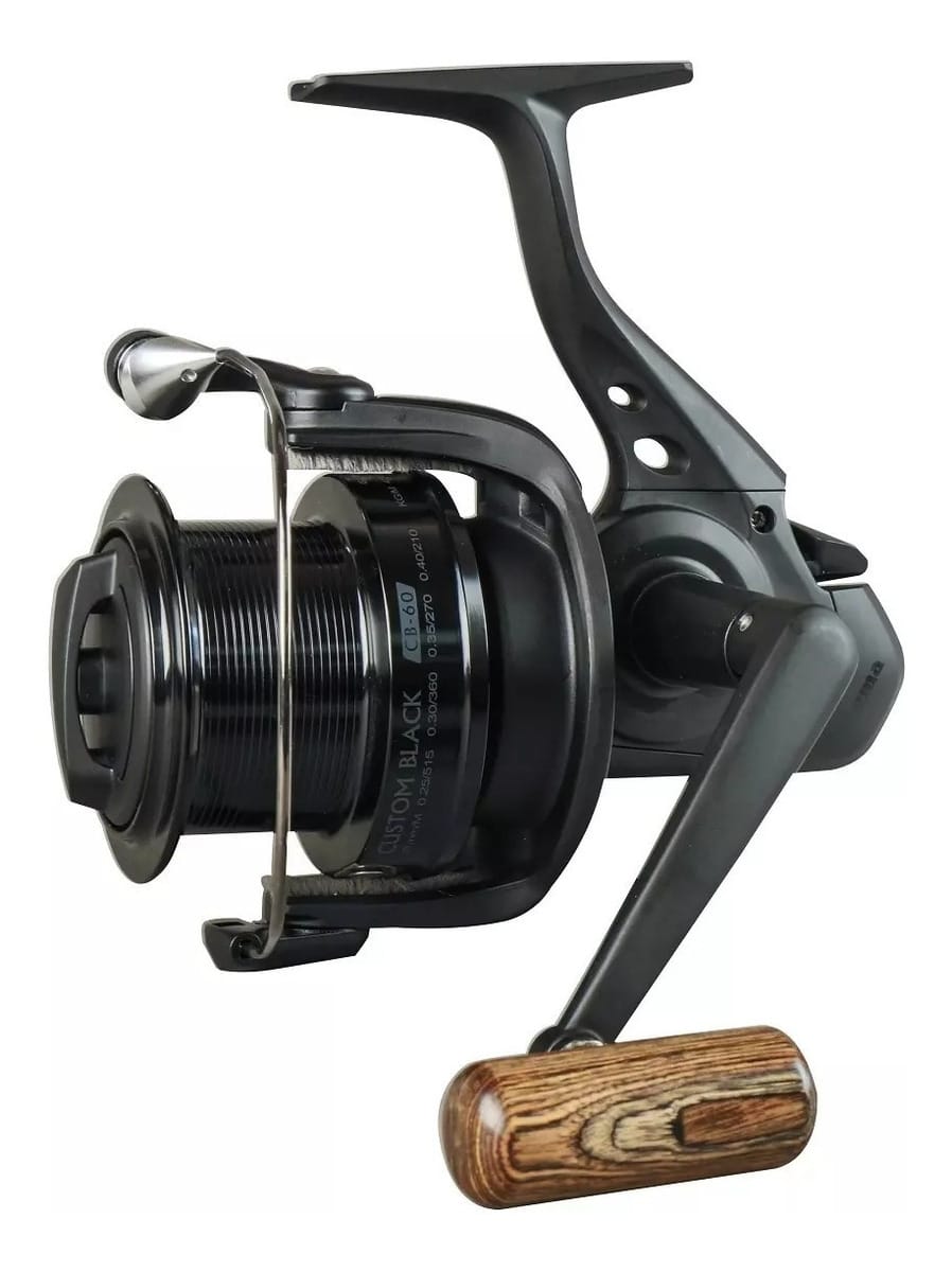Reel Frontal Okuma Custom Black 60 4 Rulemanes Pesca Lance