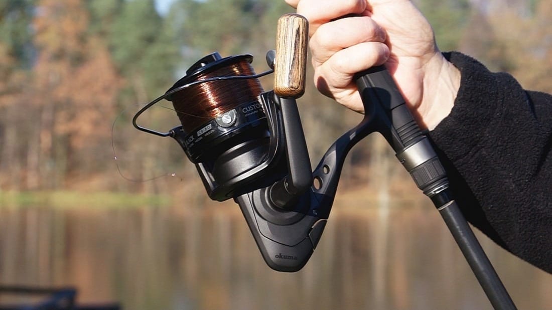 Reel Frontal Okuma Custom Black 60 4 Rulemanes Pesca Lance