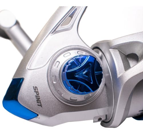 Reel Frontal Spinit Lb 401 1 Ruleman Ideal Spinning Pejerrey Color Negro Con Dorado Lado De La Manija Derecho/izquierdo