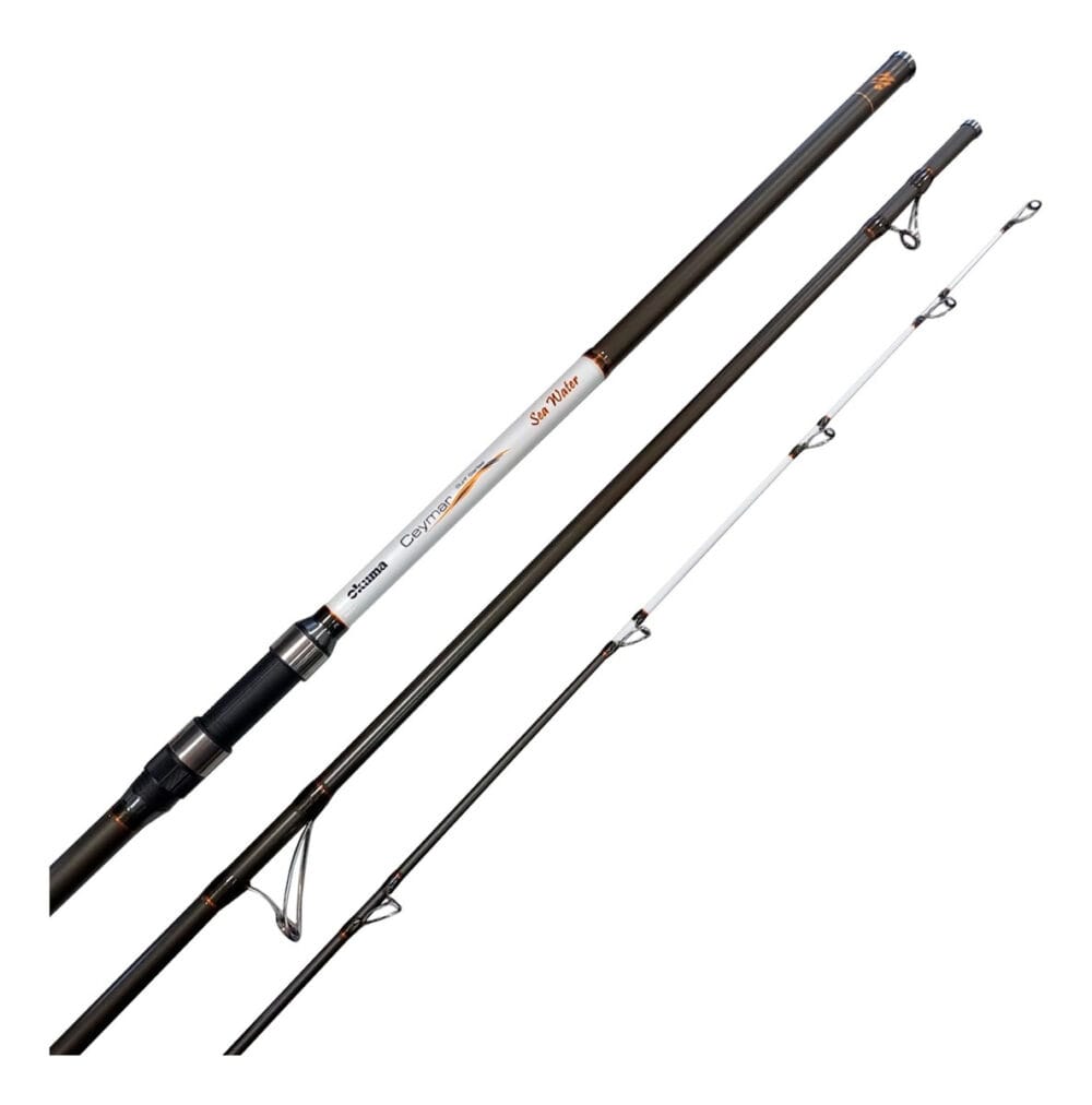Caña Okuma Ceymar Sea Water Surf 4.26mts 3 Tramos Hibrida Color Gris