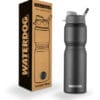 Botella Waterdog Scorpio Negra 750cc. Aluminio Color Negro