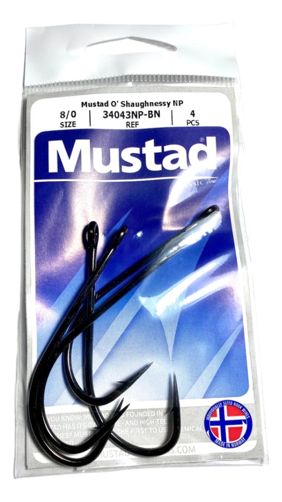 Anzuelo Mustad 34043np-bn 8/0 Strong Blister 4 Pzs