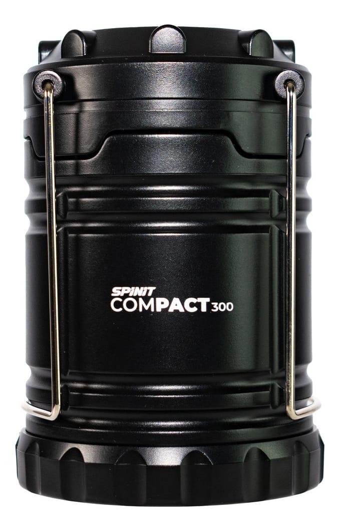 Farol Spinit Compact 300 Lumens Luz Emergencia Camping Color Negro