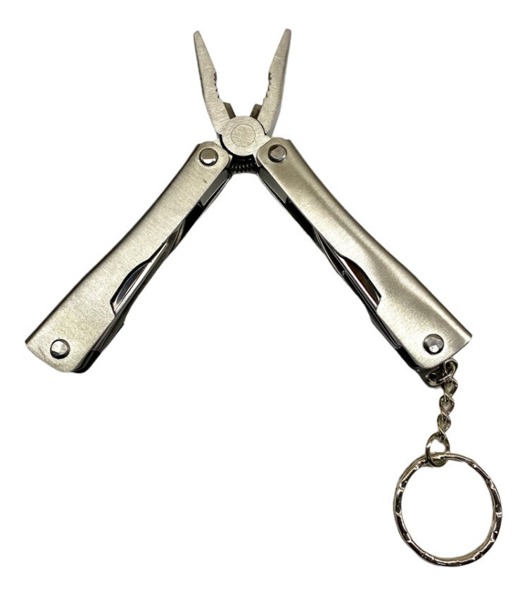 Pinza Mini Multiherramienta 9 Funciones Acero Inox Llavero