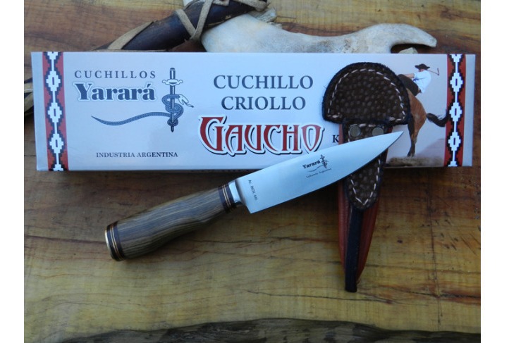 Cuchillo Yarara Criollo Guayubira 15 Cm Incluye Funda