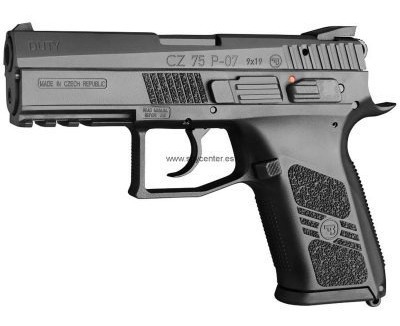 Pistola Asg Cz-75 Duty P07 Co2 C/blow Back+500 Bal+3 Co2