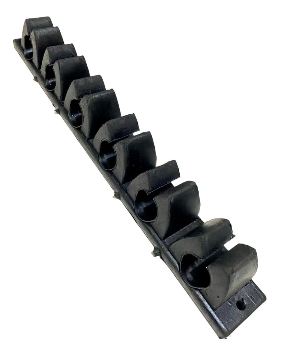 Soporte Cañas Pesca Pared 6 Cañas 38 Cm De Goma Cañero Bote