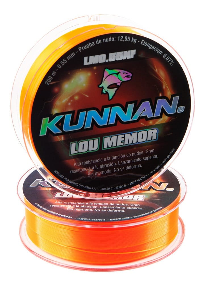 Línea Monofilamento Kunnan Lou Memor 0,26 - 2,83 Kg