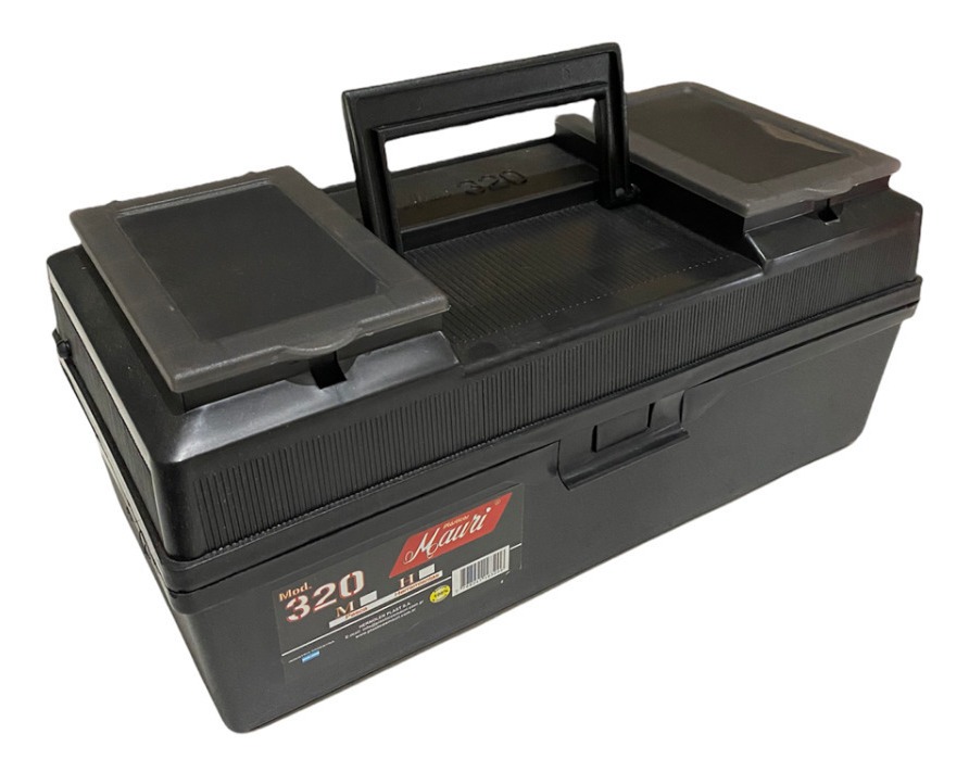 Caja Mauri Pesca 32x16x12,5 Cm 1 Bandeja Dos Tapas Organiz