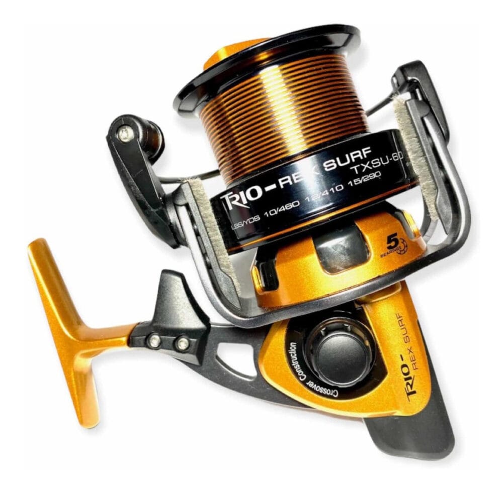 Reel Frontal Lance Okuma Trio Rex Surf 60 Freno 9 Kg 5 Rule
