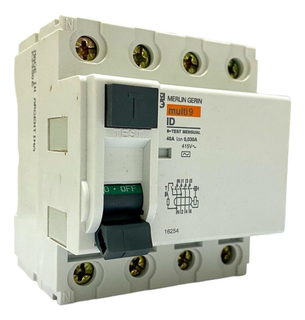 Protector Diferencial Merlin Gerin 4x40a Disyuntor 30 Ma
