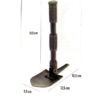 Pala Pico Negra Camping Waterdog Articulada 44 Cm X 9,5 Cm