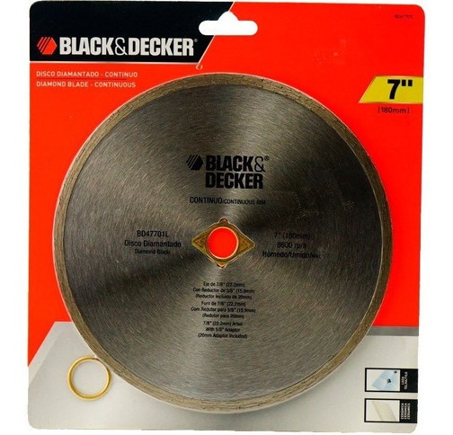 Disco De Corte Diamantado Black&decker Continuo 7 -180 Mm