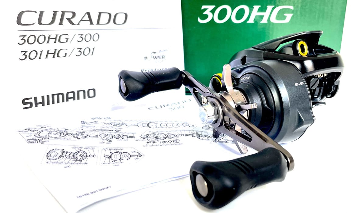 Reel Rotativo Shimano Curado K 300hgk Manija Derecho Color Negro