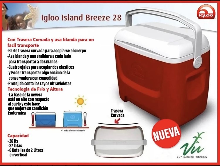 Conservadora Igloo Island Breeze 28 Qt 26 Lts Protecc Uv