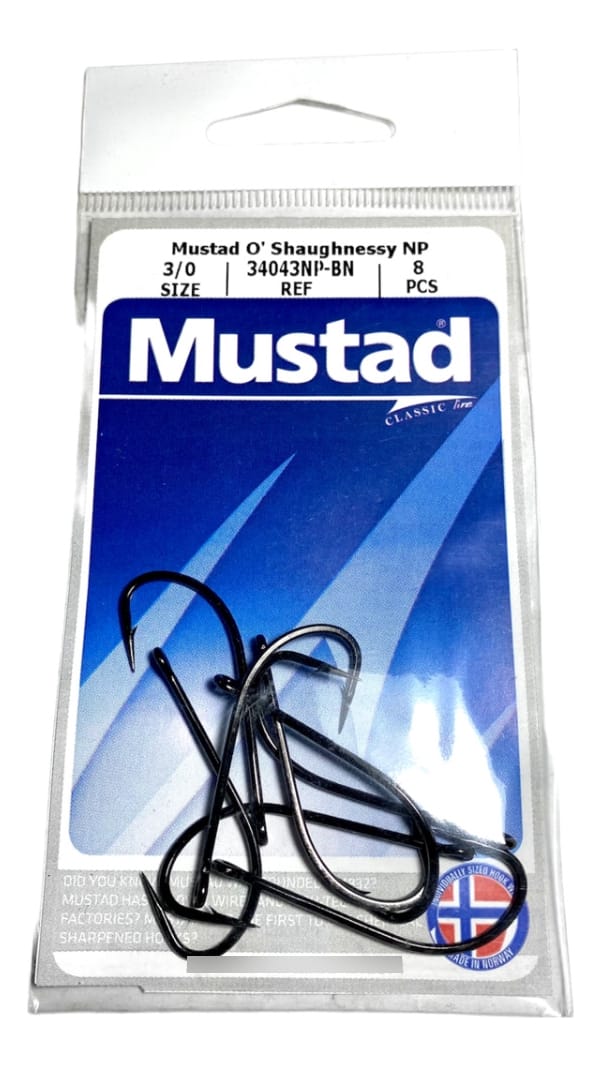 Anzuelo Mustad 34043np-bn 3/0 Strong Blister 8 Pzs