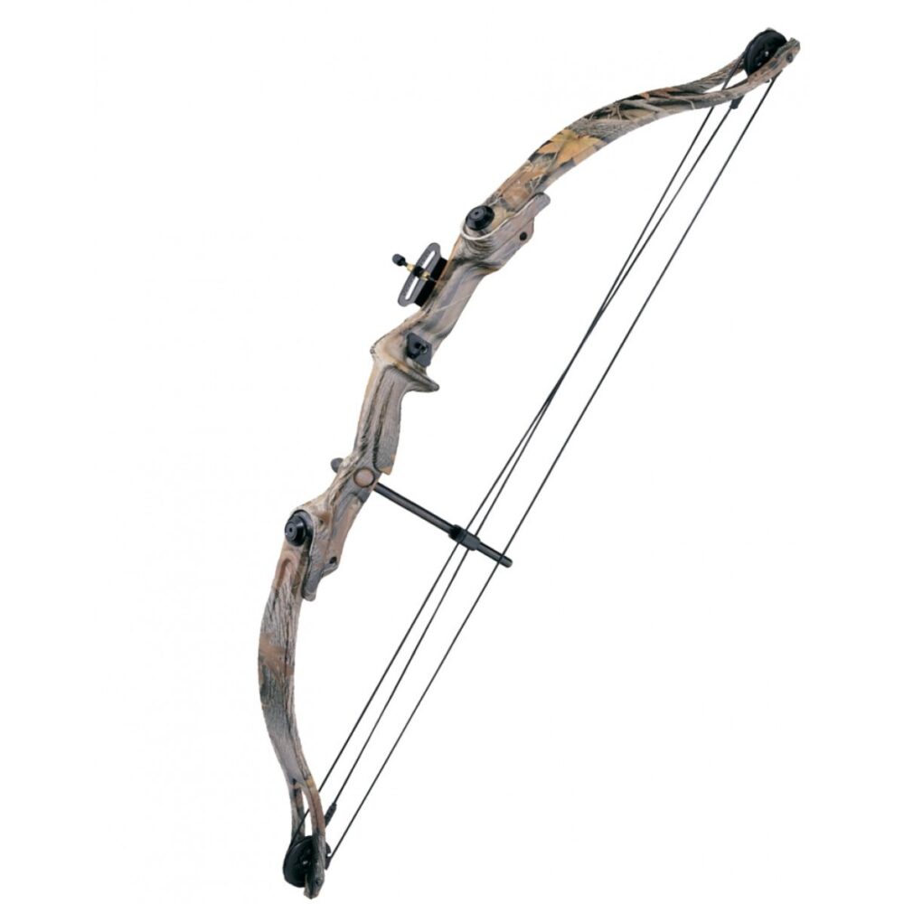 Arco Compuesto Leslie De 18/28 Libras + Flechas + Blanco