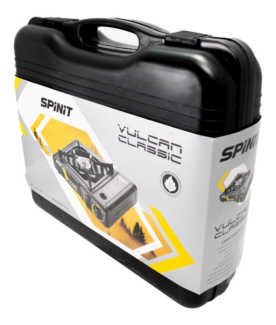 Anafe Spinit Vulcan Portátil Con Maletín Camping Pesca