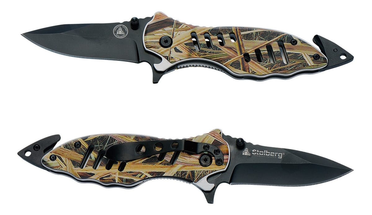Cuchillo Navaja Stolberg Acero Inoxidable 20 Cm Plegable